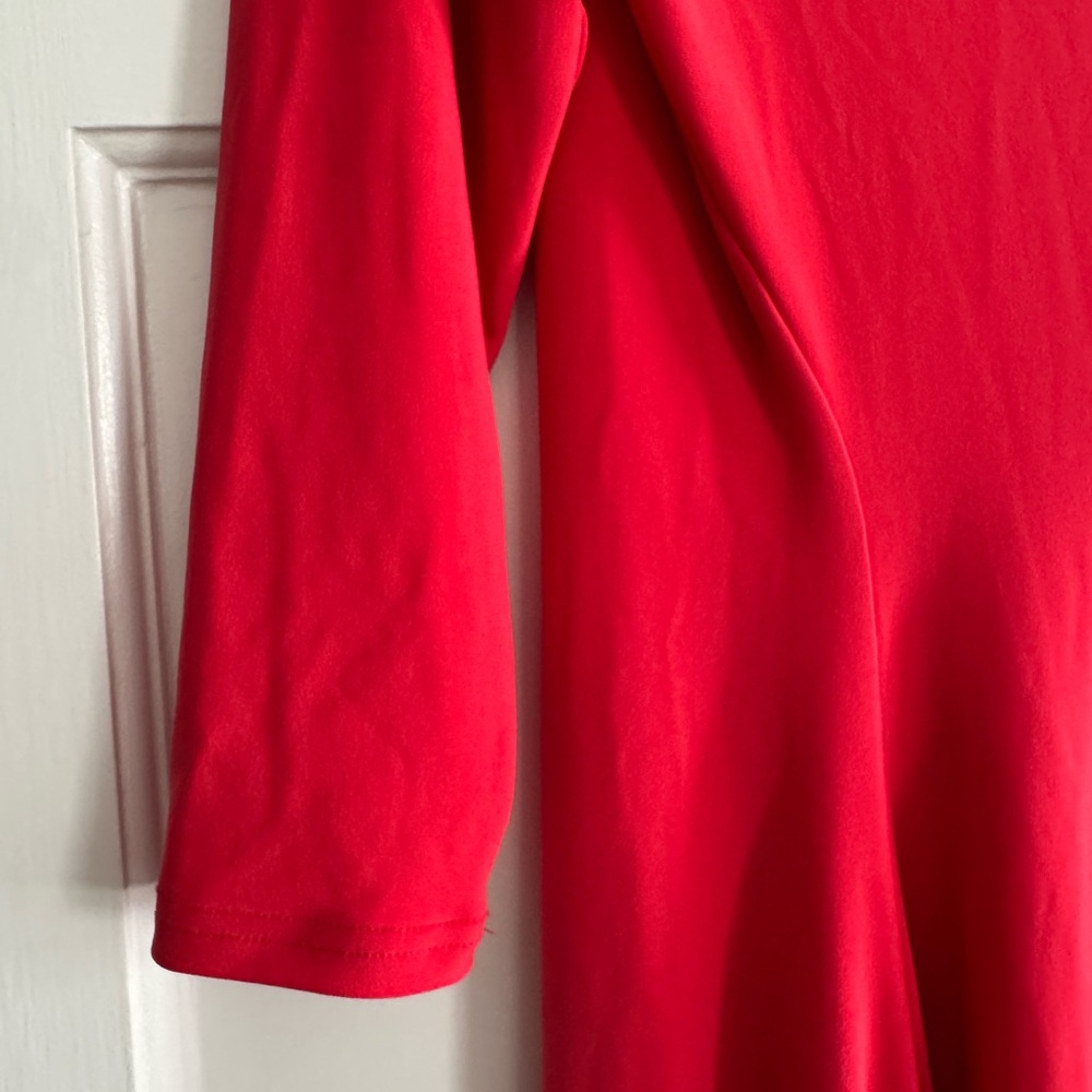 Sympli Asymmetrical Red Dress - Picture 4 of 5